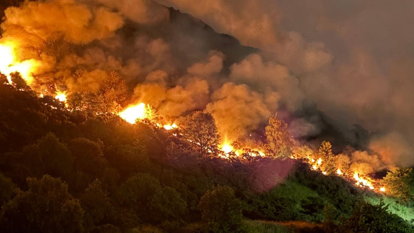 Arthur's Seat on Fire