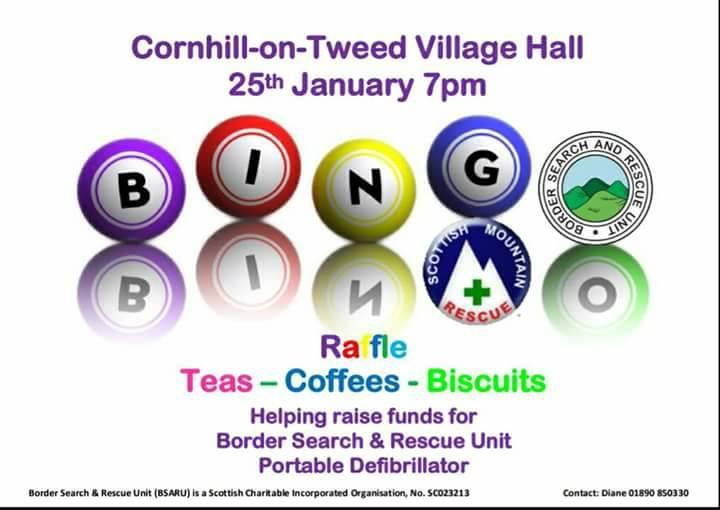 Cornhill Village Hall's Bingo and Raffle Night!